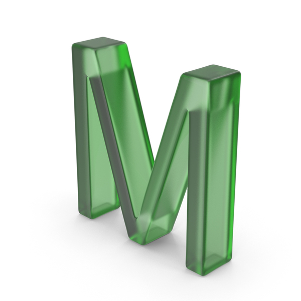 Green Plastic English Letter M PNG Images & PSDs for Download ...