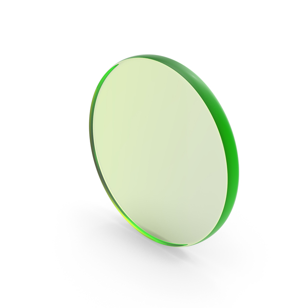 Logo: Green Record Media Player Icon Glass PNG & PSD Images