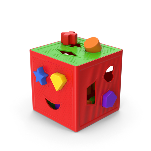 Toys: Green Red Baby Block Shape Sorter PNG & PSD Images
