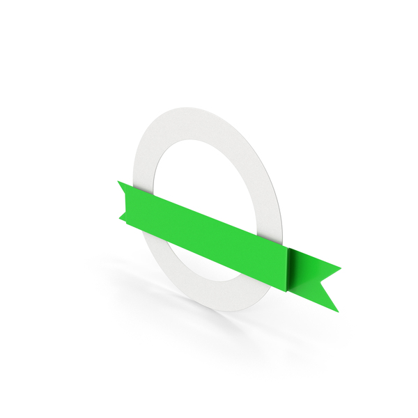 Green Ribbon Sign PNG & PSD Images
