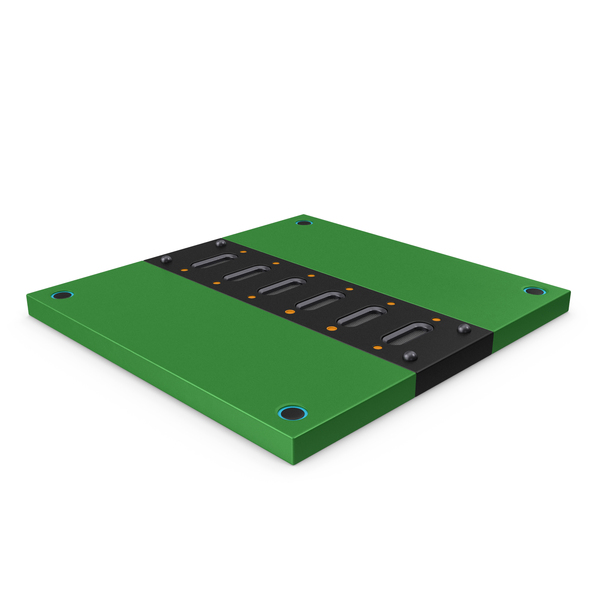 Hardware: Green SciFi Panel PNG & PSD Images