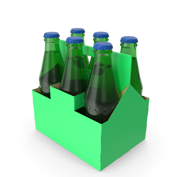 Green Soda Bottle Package PNG & PSD Images
