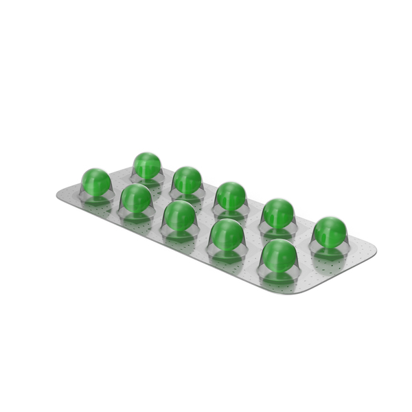 Green Sphere Pill Pack PNG & PSD Images