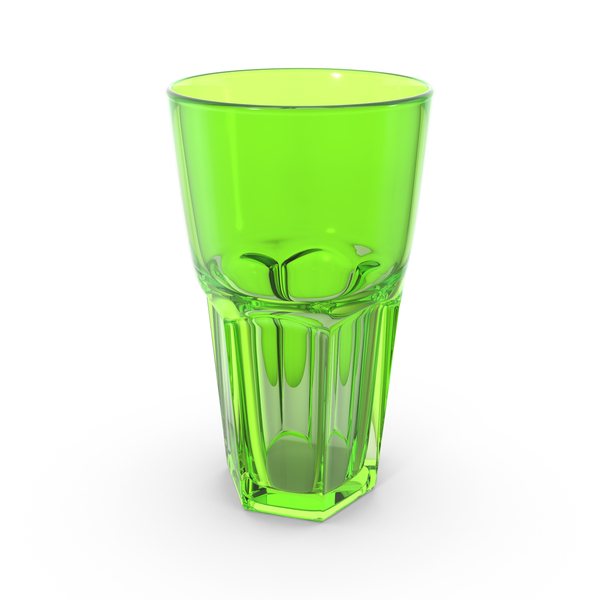 Cocktail: Green Tall Drink Glass PNG & PSD Images