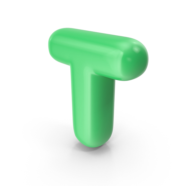 Green Toon Balloon Letter T PNG Images & PSDs for Download | PixelSquid ...