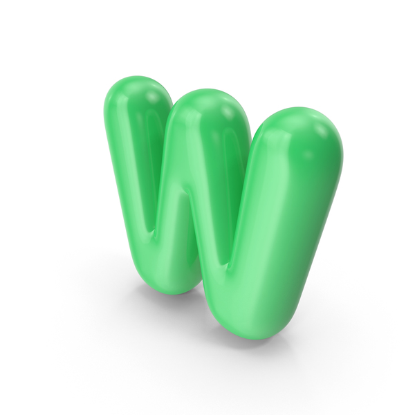 Language: Green Toon Balloon Letter W PNG & PSD Images Language: Green Toon Balloon Letter W PNG & PSD Images