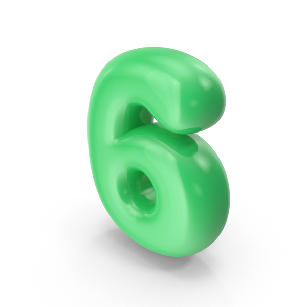 Green Toon Balloon Number 6 PNG & PSD Images Green Toon Balloon Number 6 PNG & PSD Images