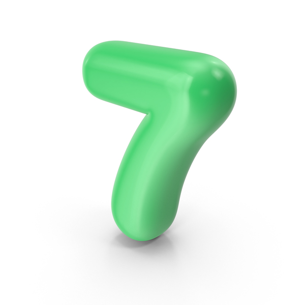 Green Toon Balloon Number 7 PNG & PSD Images Green Toon Balloon Number 7 PNG & PSD Images