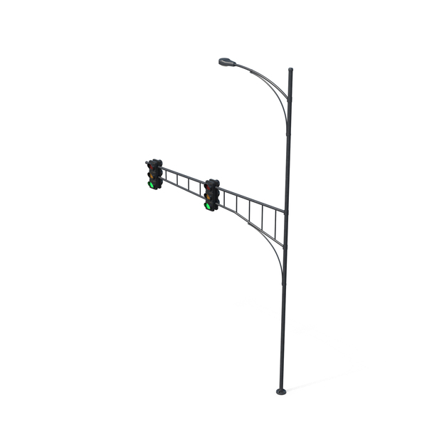 Green Traffic Light And Street Light Pole PNG & PSD Images Green Traffic Light And Street Light Pole PNG & PSD Images