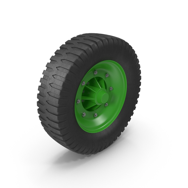 Mobile Crane: Green Truck Wheel PNG & PSD Images