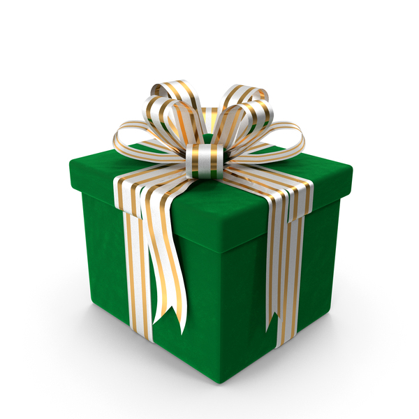 Bow: Green Velvet Gift Box PNG & PSD Images Bow: Green Velvet Gift Box PNG & PSD Images