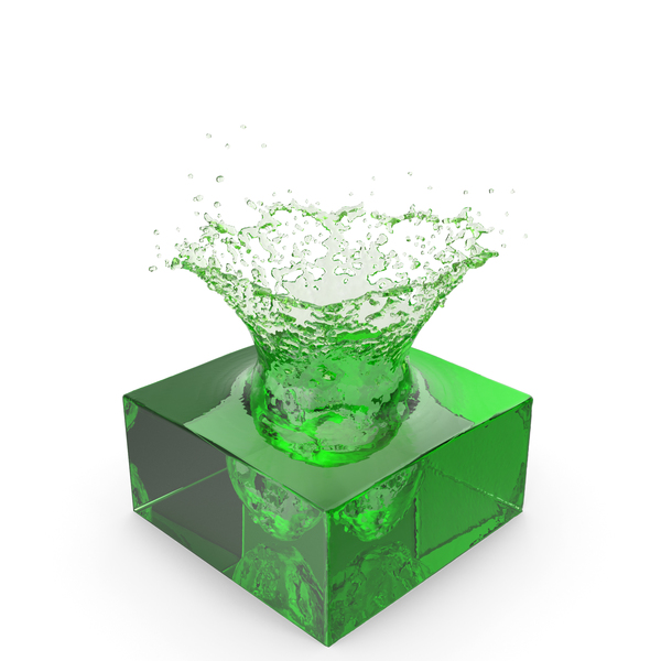 Green Water Splash PNG & PSD Images