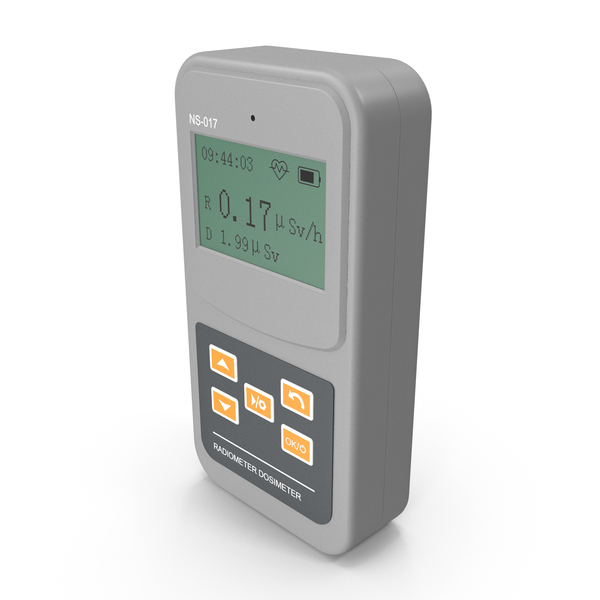 Dosimeter: Grey New Nuclear Radiation Detector Powered On PNG & PSD Images Dosimeter: Grey New Nuclear Radiation Detector Powered On PNG & PSD Images