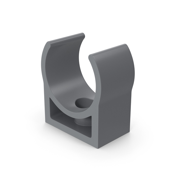 Grey Plastic Pipe Clamp PNG & PSD Images