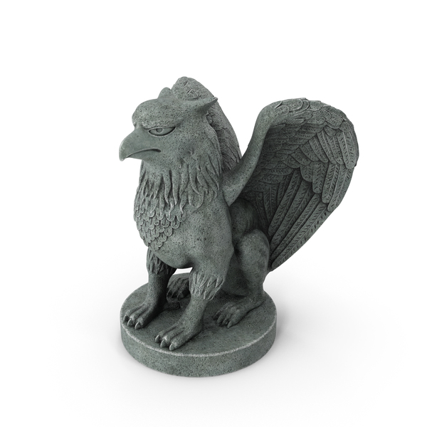 Gryphon: Griffin Statue Stone PNG & PSD Images