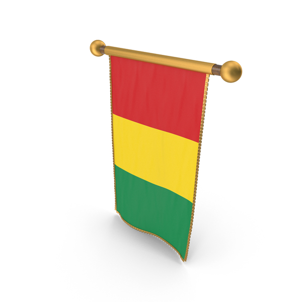 Guinea Country Hanging Flag Design PNG & PSD Images
