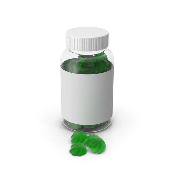 Gummy Supplement Bottle Green PNG & PSD Images Gummy Supplement Bottle Green PNG & PSD Images