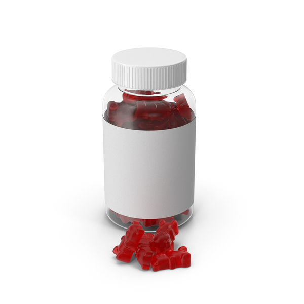 Gummy Supplement Bottle Red PNG Images & PSDs for Download | PixelSquid -  S11949713E