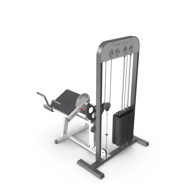 Weightlifting: GYM Arm Curl Machine PNG & PSD Images