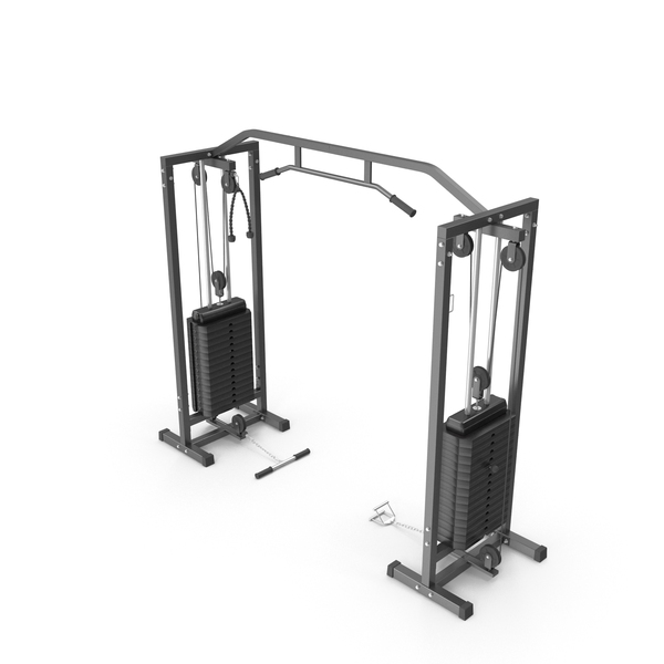 Weightlifting Machine: GYM Cable Crossover PNG & PSD Images