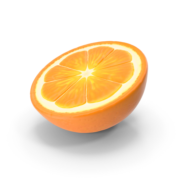 Half Fresh Orange Fruit PNG & PSD Images