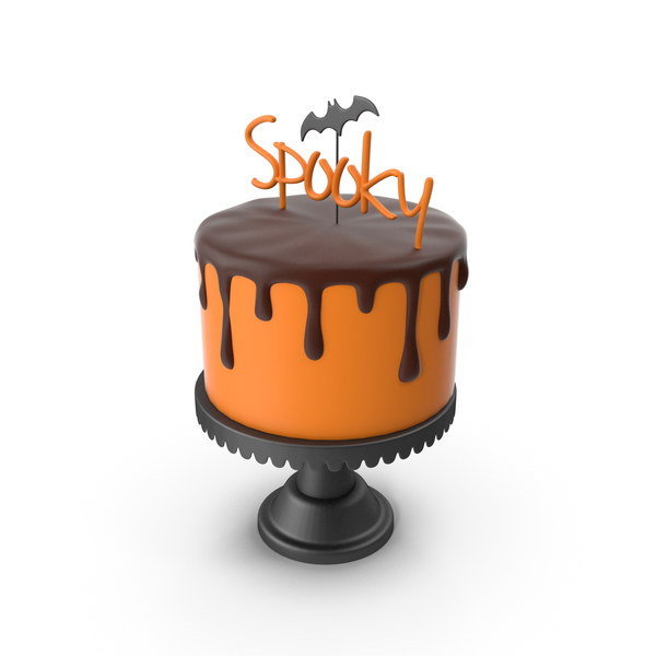 Halloween Cake with Spooky Topper PNG & PSD Images Halloween Cake with Spooky Topper PNG & PSD Images
