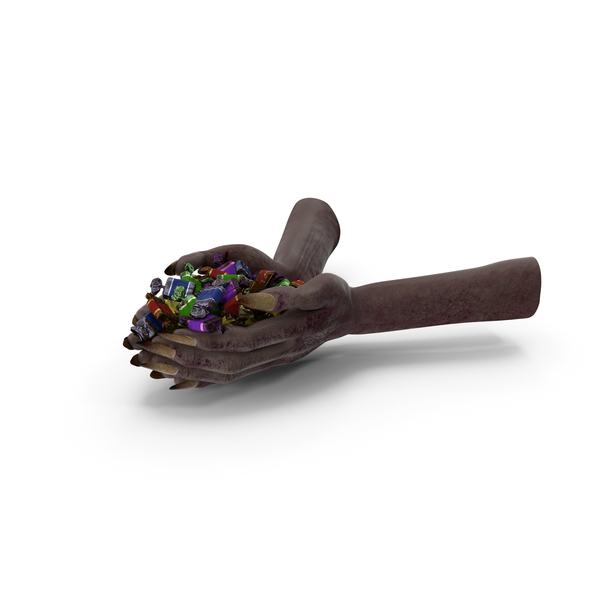 Halloween Hands Handful with Toffee Candy PNG & PSD Images Halloween Hands Handful with Toffee Candy PNG & PSD Images