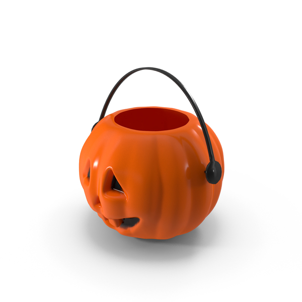 General Decor: Halloween Pumpkin Basket PNG & PSD Images