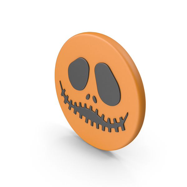 Decoration: Halloween Pumpkin Face Symbol PNG & PSD Images