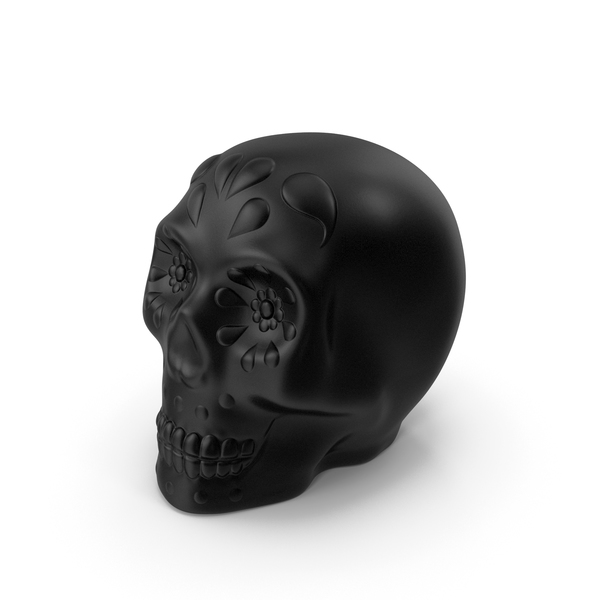 Decoration: Halloween Skull Black PNG & PSD Images