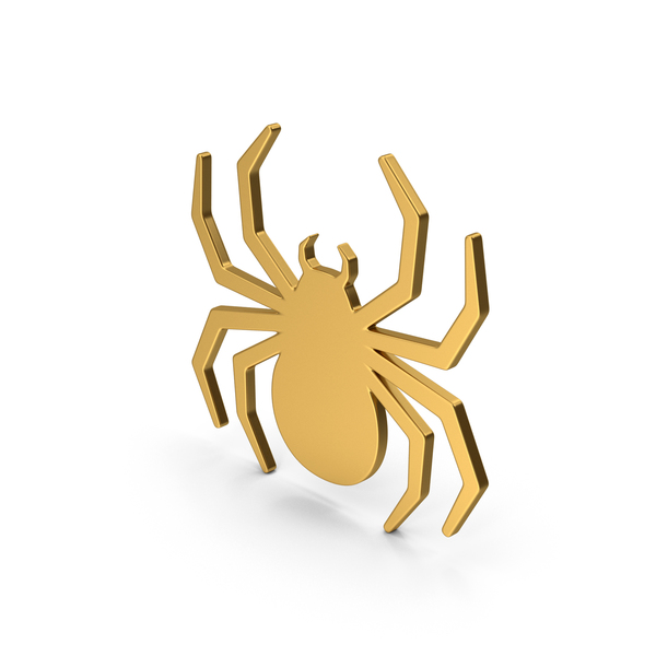 Symbols: Halloween Spider Gold PNG & PSD Images Symbols: Halloween Spider Gold PNG & PSD Images