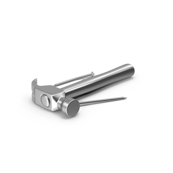 Hammer And Nails Metal PNG & PSD Images