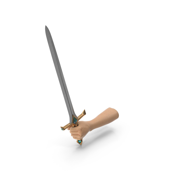 Hand Holding a Fantasy Sword with Magical Gems PNG & PSD Images Hand Holding a Fantasy Sword with Magical Gems PNG & PSD Images