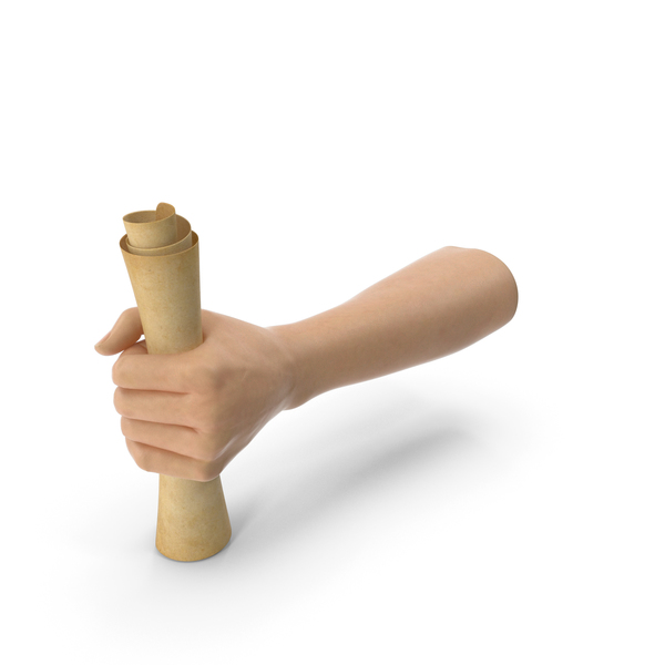 Hand Holding a Scroll PNG & PSD Images Hand Holding a Scroll PNG & PSD Images