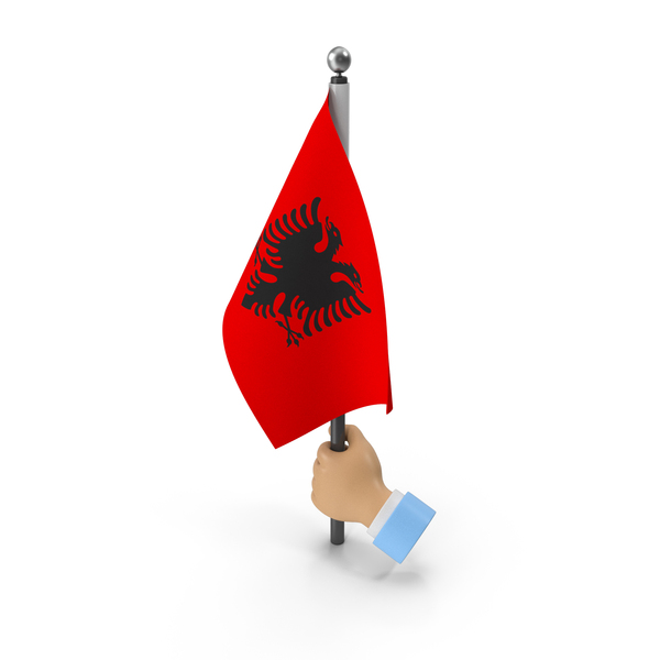 Hand Holding Flag Albania PNG & PSD Images