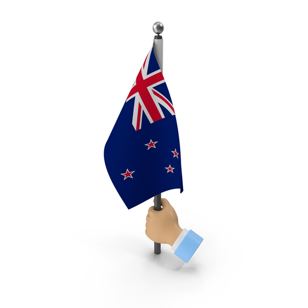 Hand Holding Flag New Zealand PNG & PSD Images