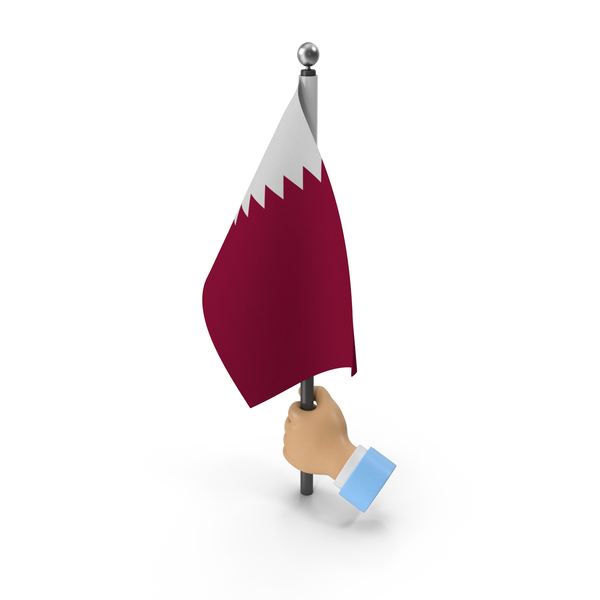 Hand Holding Flag Qatar PNG & PSD Images