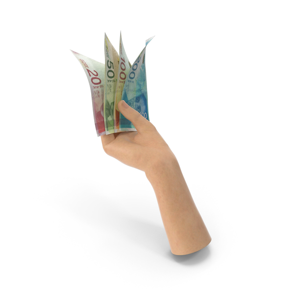 Hand Holding Israeli New Shekel Banknote Bills PNG & PSD Images Hand Holding Israeli New Shekel Banknote Bills PNG & PSD Images