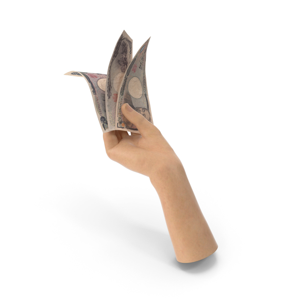 Hand Holding Japanese Yen Banknote Bills PNG & PSD Images Hand Holding Japanese Yen Banknote Bills PNG & PSD Images