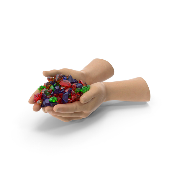Hand Holding Mixed Gems PNG & PSD Images Hand Holding Mixed Gems PNG & PSD Images