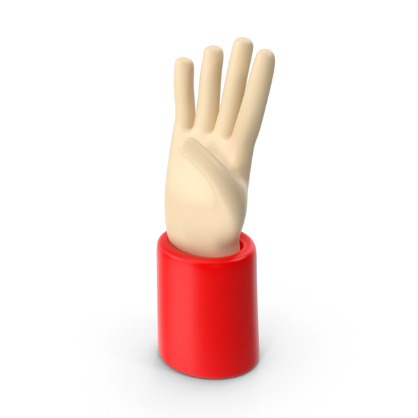 Cartoon: Hand Showing Four Fingers PNG & PSD Images Cartoon: Hand Showing Four Fingers PNG & PSD Images