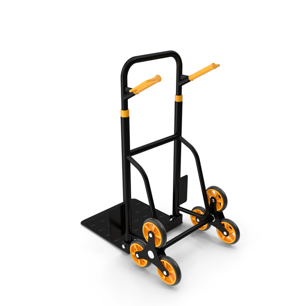 Hand Truck Trolley Cart Yellow PNG & PSD Images