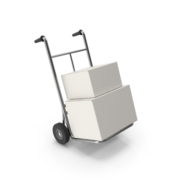 Cart: Hand Truck With Boxes PNG & PSD Images