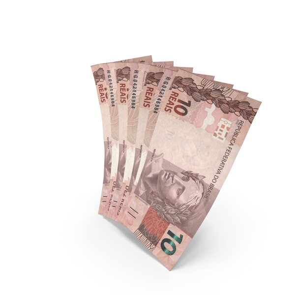 Handful of 10 Brazilian Real Banknote Bills PNG & PSD Images Handful of 10 Brazilian Real Banknote Bills PNG & PSD Images