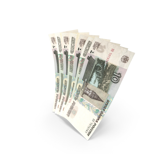 Handful of 10 Russian Ruble Banknote Bills PNG & PSD Images Handful of 10 Russian Ruble Banknote Bills PNG & PSD Images