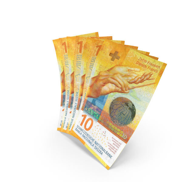 Handful of 10 Swiss Franc Banknote Bills PNG & PSD Images Handful of 10 Swiss Franc Banknote Bills PNG & PSD Images