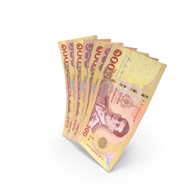 Handful of 100 Thai Baht Banknote Bills PNG & PSD Images Handful of 100 Thai Baht Banknote Bills PNG & PSD Images