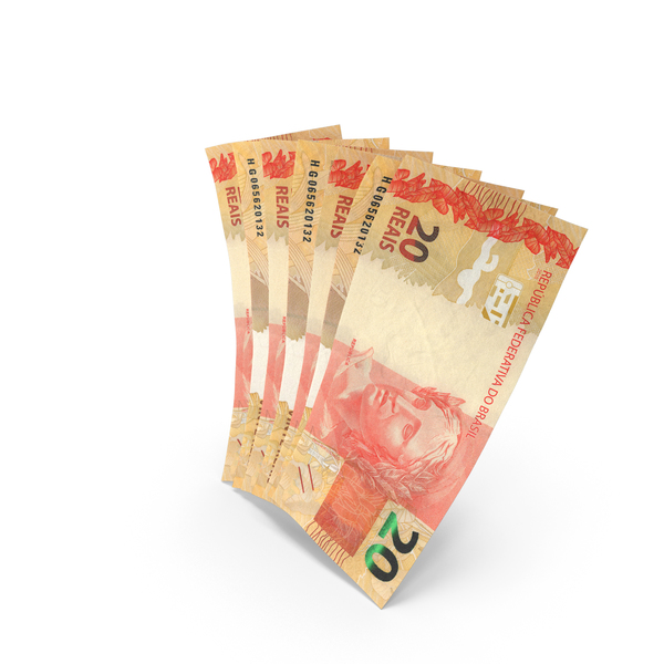 Handful of 20 Brazilian Real Banknote Bills PNG & PSD Images Handful of 20 Brazilian Real Banknote Bills PNG & PSD Images