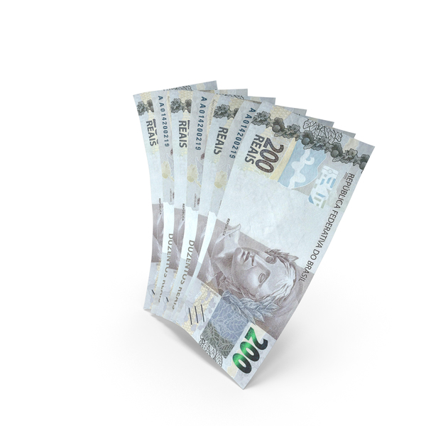 Handful of 200 Brazilian Real Banknote Bills PNG & PSD Images Handful of 200 Brazilian Real Banknote Bills PNG & PSD Images