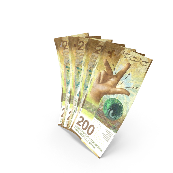 Handful of 200 Swiss Franc Banknote Bills PNG & PSD Images Handful of 200 Swiss Franc Banknote Bills PNG & PSD Images